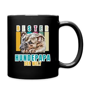 BEST DOG DAD Bulldog Dog Dogs Vieux Anglais - Mug uni - noir - Droite