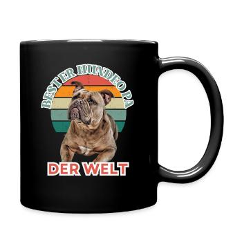 MEILLEUR CHIEN GRAND-PÈRE Bouledogue Chien Chiens Vieil Anglais - Mug uni - noir - Droite