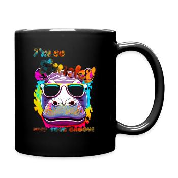 I'm so Funky. keep your groove. Hippopotame - Mug uni - noir - Droite