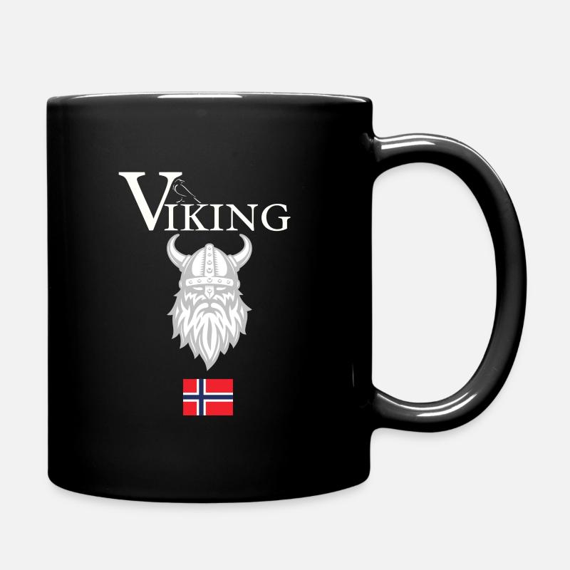 Viking Wikinger T-Shirt Norwegen - Tasse einfarbig - Schwarz