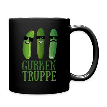 Gurkentruppe - das perfekte Team-Shirt - Tasse einfarbig - Schwarz - Rechts
