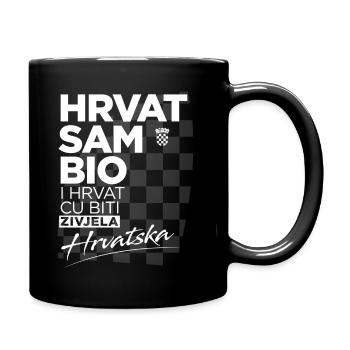 Hrvatska T-Shirt Croatia-Shirt Kroatien T-Shirt - Tasse einfarbig - Schwarz - Rechts