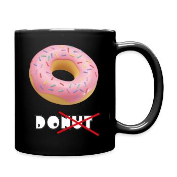 Trou glacé rose Donut T shirt - Mug uni - noir - Droite