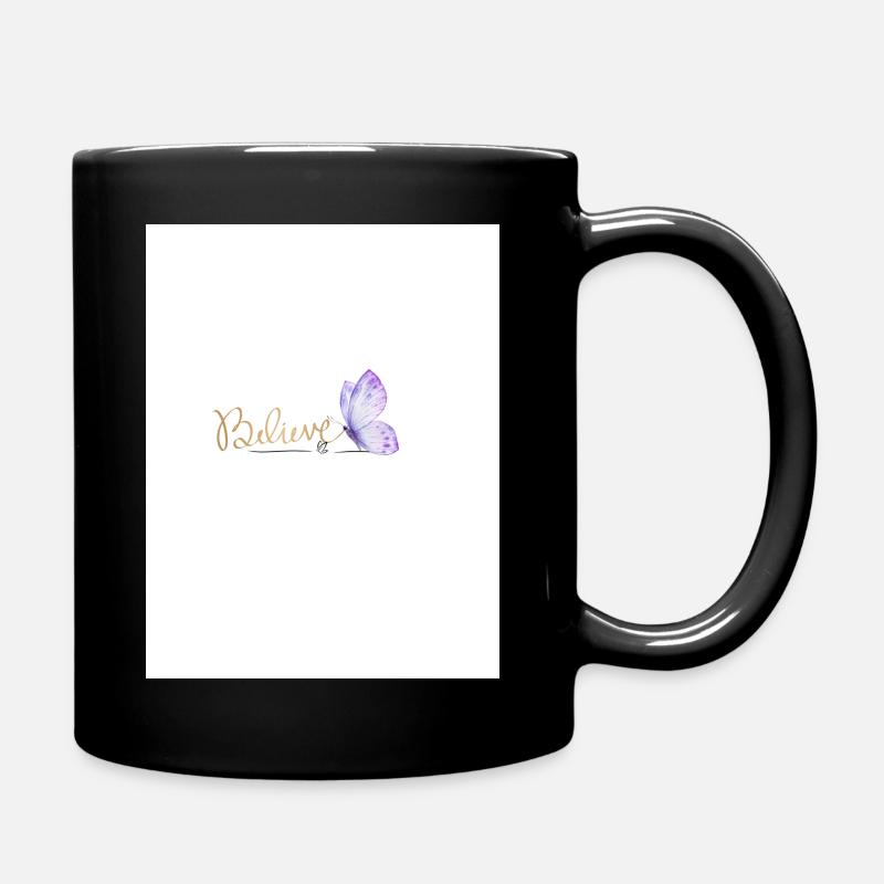 Believe - Tasse einfarbig - Schwarz