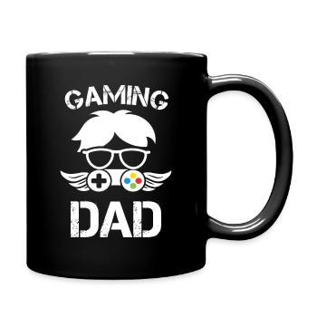 Gaming Dad - Tasse einfarbig - Schwarz - Rechts
