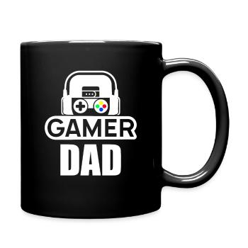 Gaming Dad - lustige Geschenke für Väter - Tasse einfarbig - Schwarz - Rechts
