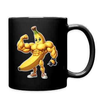Banana Muscles Fitness Sports - Mug uni - noir - Droite