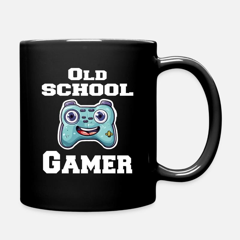 Old School Gamer - Tasse einfarbig - Schwarz