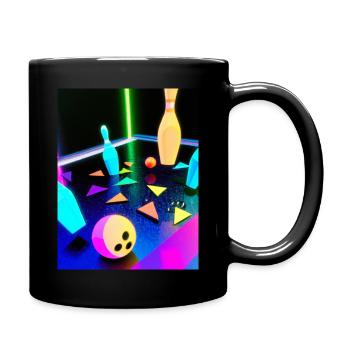 jeu de quilles - Mug uni - noir - Droite