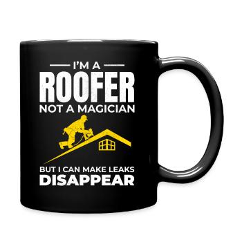 Couvreur Couvreur Réparation de toiture Entrepreneur mécanicien - Mug uni - noir - Droite