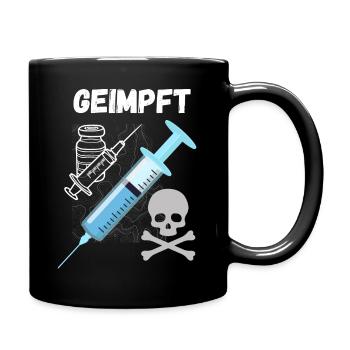 Vaccinated - Full Colour Mug - black - Right