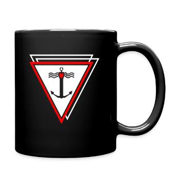 Triangle Anchor Love - Full Colour Mug - black - Right