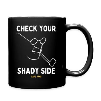 Carl Jung Quote Translated To Gen Z - Shady Side - Full Colour Mug - black - Right