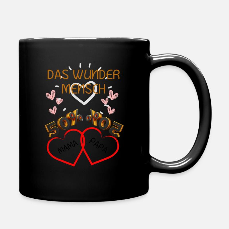 Baby Strampler 50% - Tasse einfarbig - Schwarz