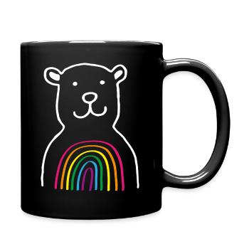 BAER RAINBOW blanc coloré - Mug uni - noir - Droite