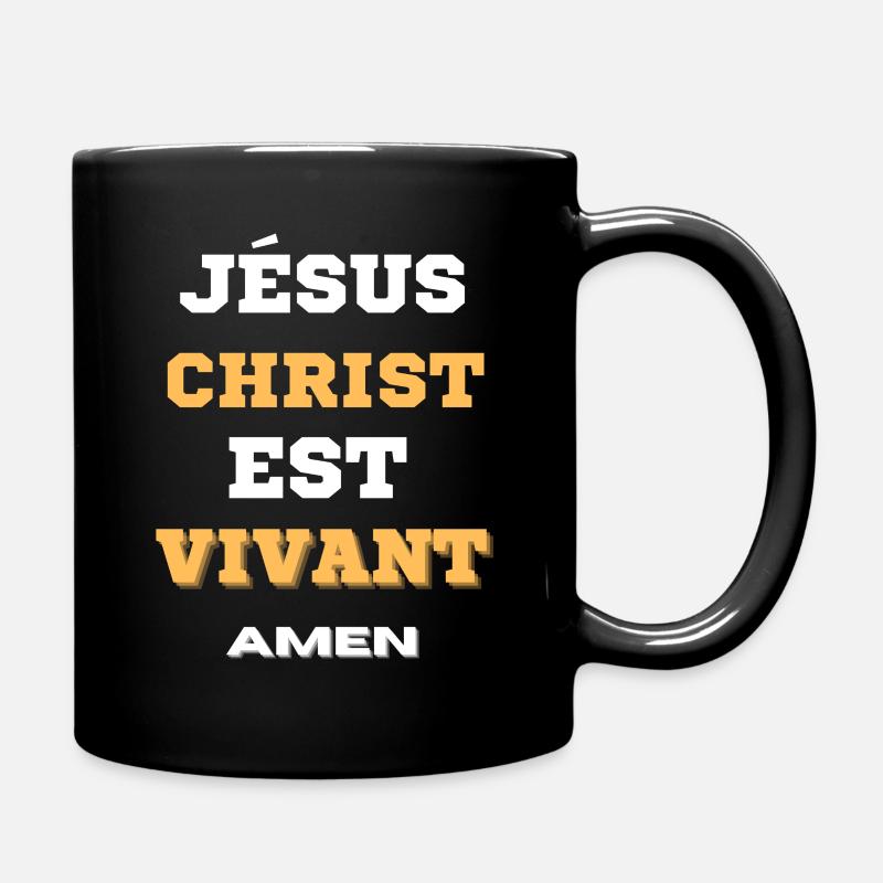 JESUS LEBT - Tasse einfarbig - Schwarz