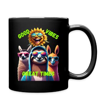 great Times - Tasse einfarbig - Schwarz - Rechts