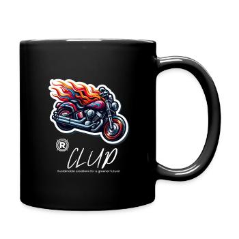 Motorrad clup - Tasse einfarbig - Schwarz - Rechts
