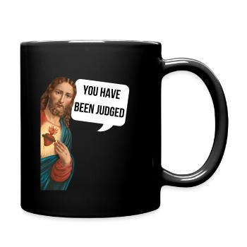 Vous avez été jugé - Drôle de Jésus - Mug uni - noir - Droite