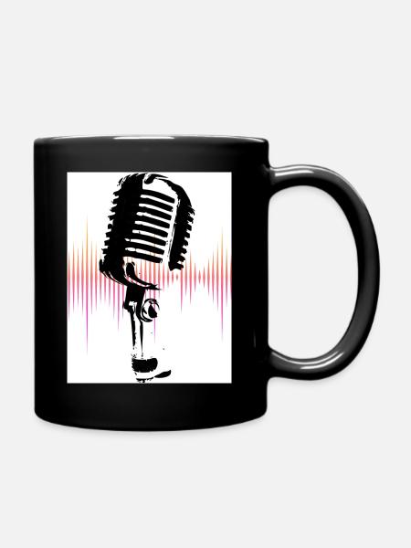 Liebe Zur Musik Equalizer - Tasse einfarbig - Schwarz