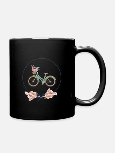 Sommerrad3 - Tasse einfarbig - Schwarz