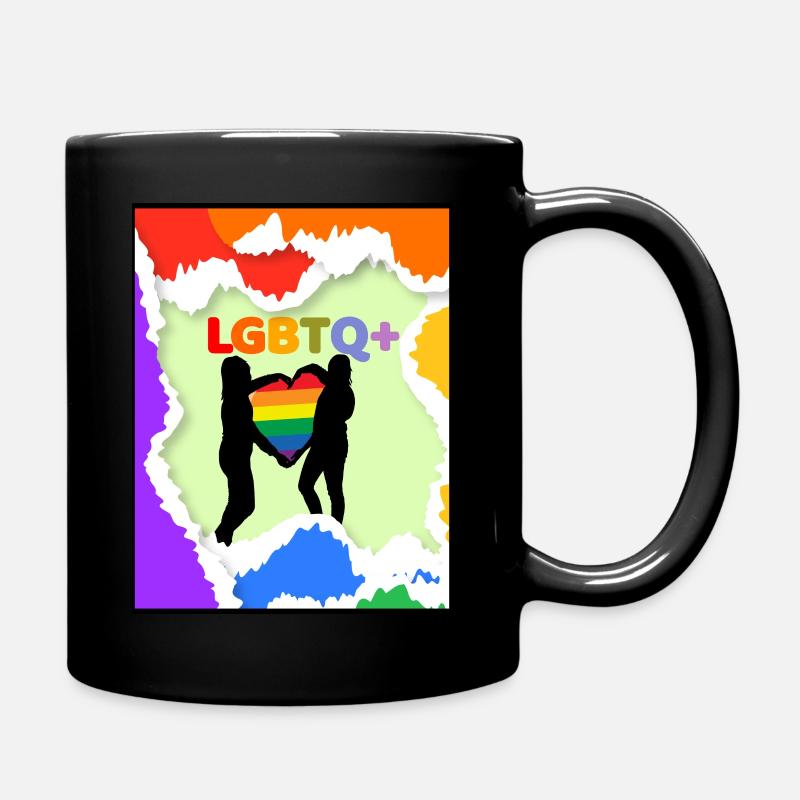 LGBTQ+ Pride - Tasse einfarbig - Schwarz