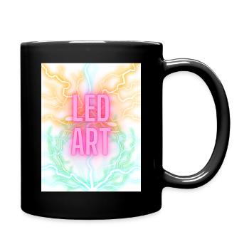 LED ART - Tasse einfarbig - Schwarz - Rechts