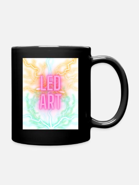 LED ART - Tasse einfarbig - Schwarz