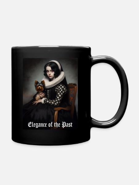 Klassische Eleganz - Tasse einfarbig - Schwarz