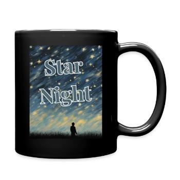 Star Night - Tasse einfarbig - Schwarz - Rechts