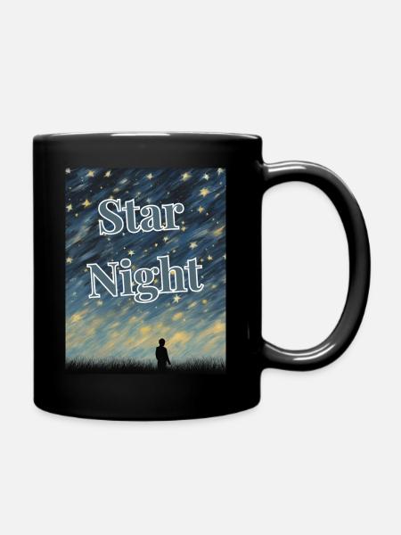 Star Night - Tasse einfarbig - Schwarz