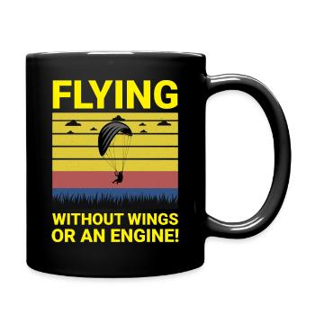 Paragliding Pilot Paraglider Adventures Flying - Full Colour Mug - black - Right