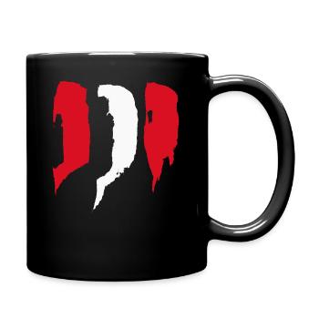 Peru Style Stripes - Full Colour Mug - black - Right