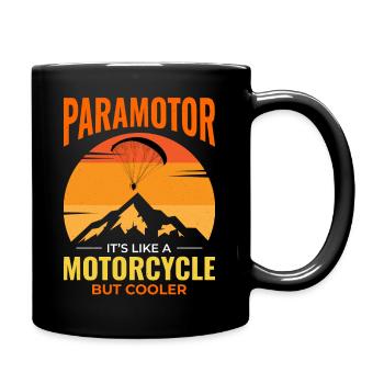 Motorschirmpilot Motorschirm Motorschirm - Tasse einfarbig - Schwarz - Rechts