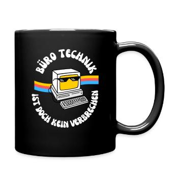 BÜRO TECHNIK - Tasse einfarbig - Schwarz - Rechts
