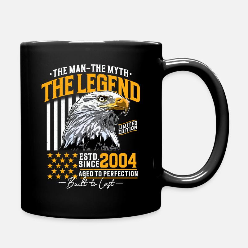 Jahrgang 2004 Mann Mythos Legende Geburtstag - Tasse einfarbig - Schwarz