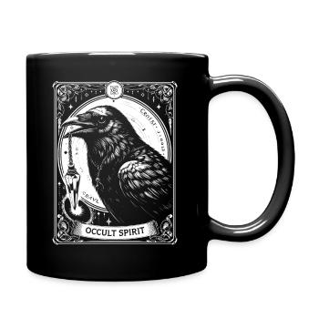 Occult Spirit Raven Pendulum - Full Colour Mug - black - Right
