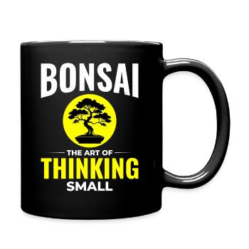 Japanischer Bonsai Gärtner Baum Sammler Gartenarbeit - Tasse einfarbig - Schwarz - Rechts