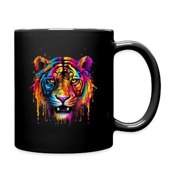 Lion - Tasse einfarbig - Schwarz - Rechts