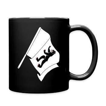 Drapeau : Appenzell, Rhodes-Intérieures, Suisse - Mug uni - noir - Droite