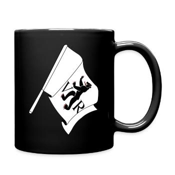 Drapeau Appenzell Rhodes-Extérieures, Suisse - Mug uni - noir - Droite