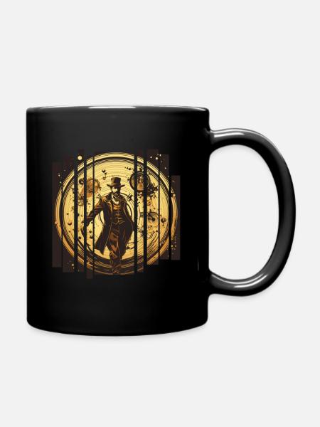Design Zeitlos - Tasse einfarbig - Schwarz