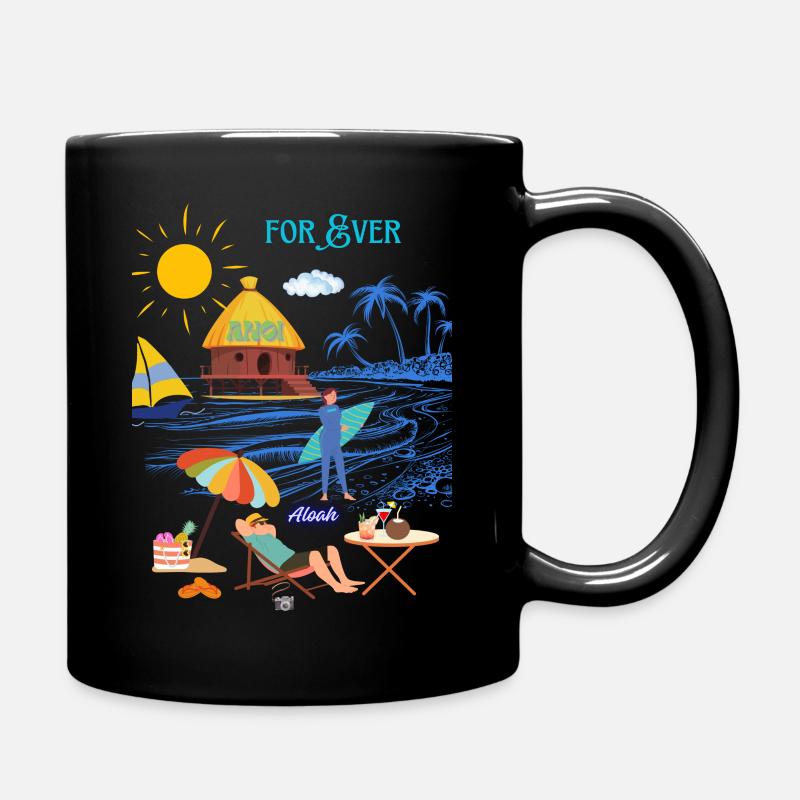 FOR EVER - Full Colour Mug - black