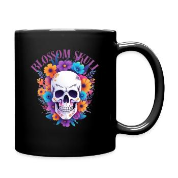 Blossom Skull - Full Colour Mug - black - Right