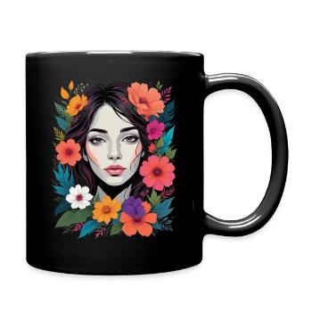 Pétale Humain - Mug uni - noir - Droite