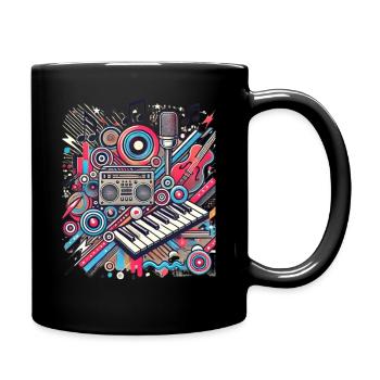 Musikliebhaber - Tasse einfarbig - Schwarz - Rechts