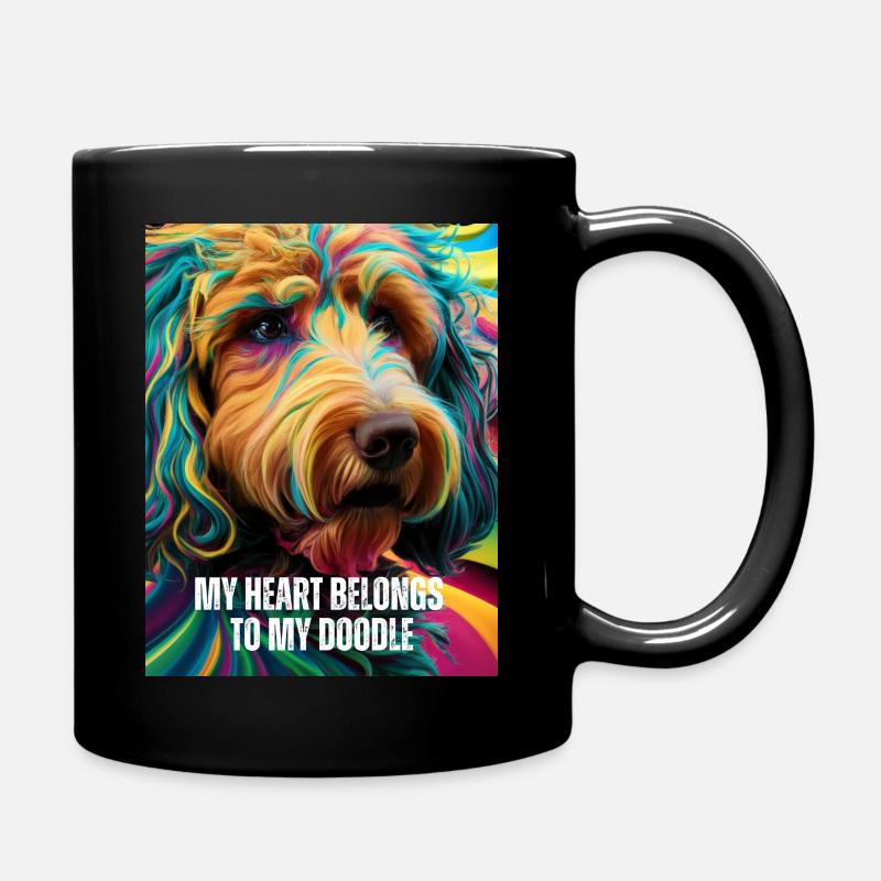 Golden Doodle - Full Colour Mug - black