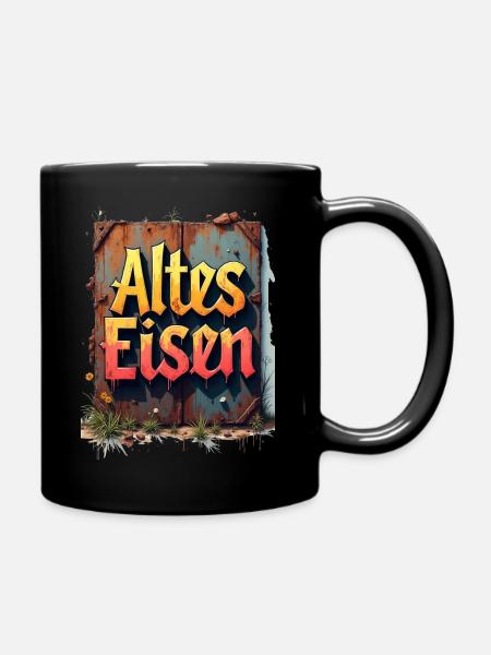 Old iron - Full Colour Mug - black