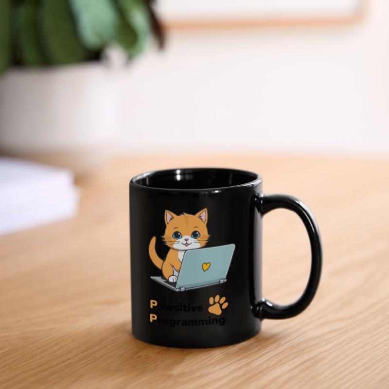 Pawsitive programming Tasse einfarbig