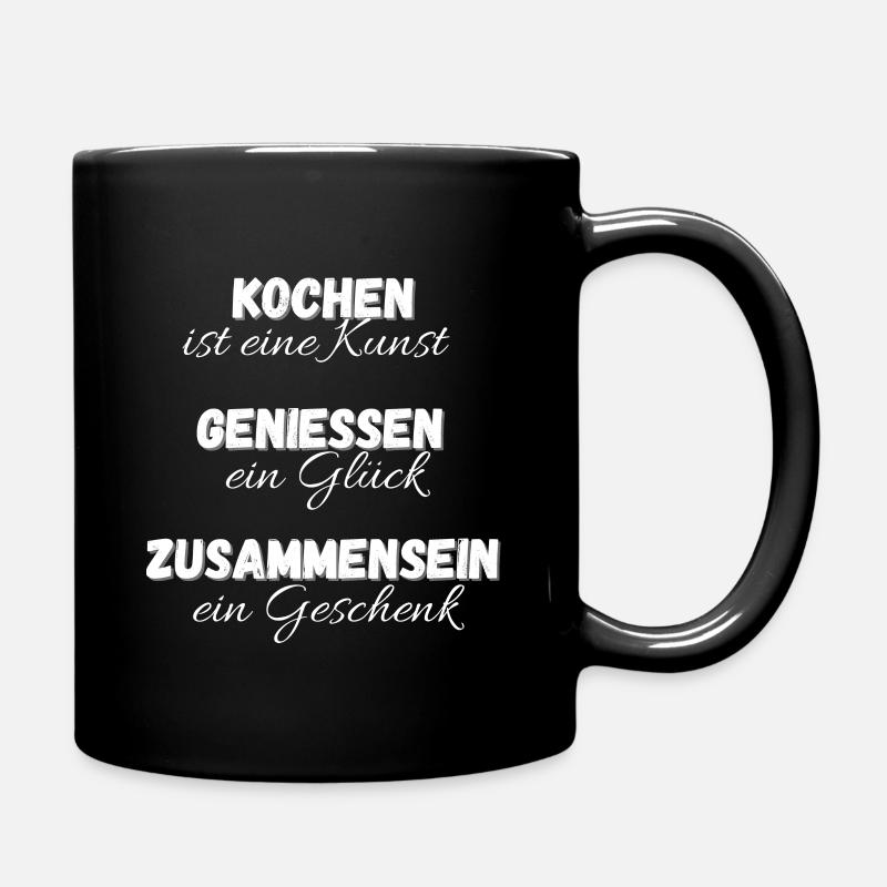 Kochen - Tasse einfarbig - Schwarz